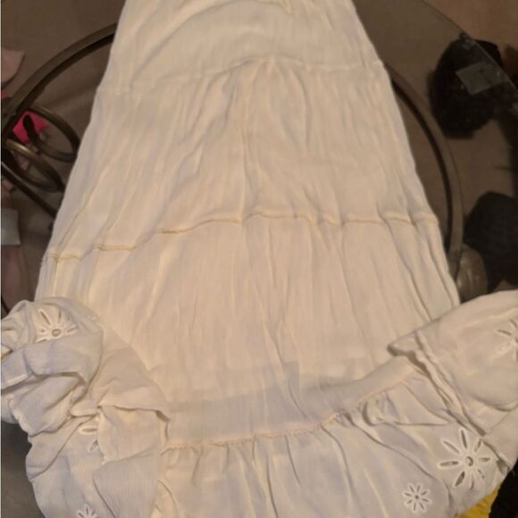 LC Lauren Conrad Cream Tiered Dress - Picture 1 of 4